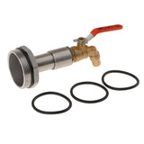 4xStainless Steel Ton Barrel Replacement Outlet Tap Faucet for Oil Water
