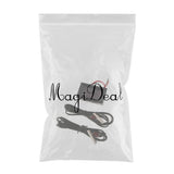 Maxbell DC 4-28V Dual Display Digital Thermometer NTC Metal Probe Red Blue Display