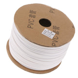 Maxbell Maxbell 1 Roll Inner Dia. 2.5mm Wire Marking Machine PVC Pipe Sleeve Cable Marker White Color 1mm2