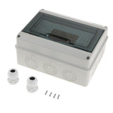 Maxbell 5 / 8 Ways Plastic Distribution Box for Circuit Breaker Indoor On the Wall 8WAYS