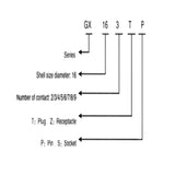 20pairs GX16 16mm Air Plug Aviation Plug And Socket Connectors 8 Pin