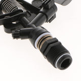 1/6 Plastic Rocker Sprinkler (external Teeth)Plastic Garden Hose Nozzle Set, High Pressure Water Adjustable Head Grip - Aladdin Shoppers