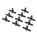 10pcs Adjustable Irrigation Drippers Emitters Micro Sprinklers Heads 4/7Flat T-Type Drip Watering for Greenhouse Patio Garden Flower Bed - Aladdin Shoppers