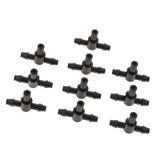 10pcs Adjustable Irrigation Drippers Emitters Micro Sprinklers Heads 4/7Flat T-Type Drip Watering for Greenhouse Patio Garden Flower Bed - Aladdin Shoppers