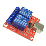 Maxbell Maxbell 2 Channel USB Relay Module HID no Drive USB Relay Computer Control 5V