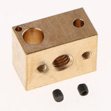 2pcs Brass Heater Block Copper Hotend V6 Nozzles Extruder 3D Printer Parts
