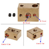 2pcs Brass Heater Block Copper Hotend V6 Nozzles Extruder 3D Printer Parts