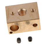 2pcs Brass Heater Block Copper Hotend V6 Nozzles Extruder 3D Printer Parts
