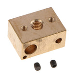 2pcs Brass Heater Block Copper Hotend V6 Nozzles Extruder 3D Printer Parts
