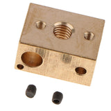 2pcs Brass Heater Block Copper Hotend V6 Nozzles Extruder 3D Printer Parts