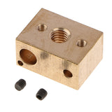 2pcs Brass Heater Block Copper Hotend V6 Nozzles Extruder 3D Printer Parts