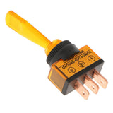 Maxbell 12VDC 20A Car Boat Marine Two Position ON/OFF SPST 0.47inch Mount Illuminated Flick Toggle Switch Color Yellow - Aladdin Shoppers