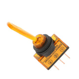 Maxbell 12VDC 20A Car Boat Marine Two Position ON/OFF SPST 0.47inch Mount Illuminated Flick Toggle Switch Color Yellow - Aladdin Shoppers