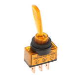 Maxbell 12VDC 20A Car Boat Marine Two Position ON/OFF SPST 0.47inch Mount Illuminated Flick Toggle Switch Color Yellow - Aladdin Shoppers