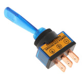 Maxbell 12VDC 20A Car Boat Marine Two Position ON/OFF SPST 0.47inch Mount Illuminated Flick Toggle Switch Color Blue - Aladdin Shoppers