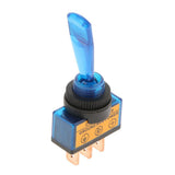 Maxbell 12VDC 20A Car Boat Marine Two Position ON/OFF SPST 0.47inch Mount Illuminated Flick Toggle Switch Color Blue - Aladdin Shoppers