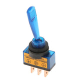 Maxbell 12VDC 20A Car Boat Marine Two Position ON/OFF SPST 0.47inch Mount Illuminated Flick Toggle Switch Color Blue - Aladdin Shoppers