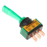 Maxbell 12VDC 20A Car Boat Marine Two Position ON/OFF SPST 0.47inch Mount Illuminated Flick Toggle Switch Color Green - Aladdin Shoppers