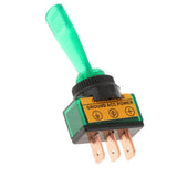 Maxbell 12VDC 20A Car Boat Marine Two Position ON/OFF SPST 0.47inch Mount Illuminated Flick Toggle Switch Color Green - Aladdin Shoppers