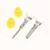 Maxbell 3 Kit 2 Pin Way 16 AWG Waterproof Connector Wire 1.5mm Series Terminal Connector Black - Aladdin Shoppers