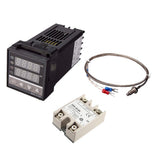 5xDigital PID REX-C100 Temperature Controller+max.40A SSR K Thermocouple Set
