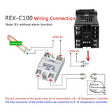 5xDigital PID REX-C100 Temperature Controller+max.40A SSR K Thermocouple Set