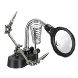 Maxbell Helping Hands Magnifier Glass Stand with LED Perfect for Soldering,Crafting - Aladdin Shoppers