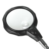 Maxbell Helping Hands Magnifier Glass Stand with LED Perfect for Soldering,Crafting - Aladdin Shoppers
