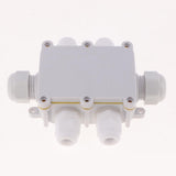 Maxbell Waterproof IP68 Outdoor / External Junction Box Connector Gland Underground Cable Box - White, 6 Way - Aladdin Shoppers