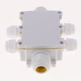 Maxbell Waterproof IP68 Outdoor / External Junction Box Connector Gland Underground Cable Box - White, 6 Way - Aladdin Shoppers