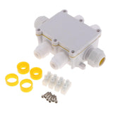 Maxbell Waterproof IP68 Outdoor / External Junction Box Connector Gland Underground Cable Box - White, 6 Way - Aladdin Shoppers