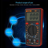 ANENG M1 Handheld Digital Clamp Meter Multimeter Tester DMM AC/DC Volt Red - Aladdin Shoppers