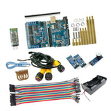 Maxbell WiFi Control Kit UNO R3 Plate Motor Shield For Obstacle Avoidance Track Uno R3 Starter Kit with All Sensors & Plastic Box for Robotics & Electronics - Aladdin Shoppers