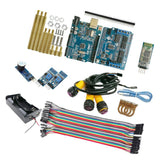 Maxbell WiFi Control Kit UNO R3 Plate Motor Shield For Obstacle Avoidance Track Uno R3 Starter Kit with All Sensors & Plastic Box for Robotics & Electronics - Aladdin Shoppers