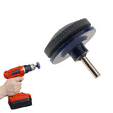 Maxbell 4xRotary Lawnmower Blade Sharpener Blade Grinder for Power Drill Hand Drill