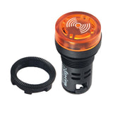Maxbell Buzzer Lamp AD16-22SM LED Flash Alarm Indicator Signal Lamp With Buzzer 220V AC, Yellow - Aladdin Shoppers