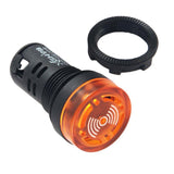 Maxbell Buzzer Lamp AD16-22SM LED Flash Alarm Indicator Signal Lamp With Buzzer 220V AC, Yellow - Aladdin Shoppers