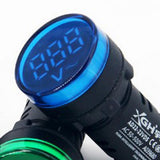 Maxbell AC Voltage Digital LED Display Voltmeter AC 50-500V Voltage Meter Monitor Volt Detetor Blue - Aladdin Shoppers
