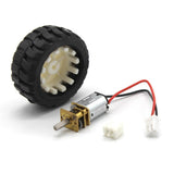 Maxbell 1 Piece D Axis Tire Kit Smart Car Robot Tire Wheel With DC 6V Gear Reduction Motor - Aladdin Shoppers