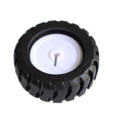 Maxbell 1 Piece D Axis Tire Kit Smart Car Robot Tire Wheel With DC 6V Gear Reduction Motor - Aladdin Shoppers