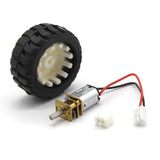 Maxbell 1 Piece D Axis Tire Kit Smart Car Robot Tire Wheel With DC 6V Gear Reduction Motor - Aladdin Shoppers