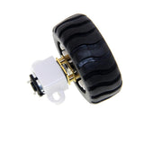 Maxbell 1 Piece D Axis Tire Kit Smart Car Robot Tire Wheel With DC 6V Gear Reduction Motor - Aladdin Shoppers