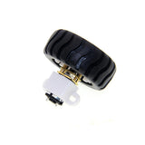 Maxbell 1 Piece D Axis Tire Kit Smart Car Robot Tire Wheel With DC 6V Gear Reduction Motor - Aladdin Shoppers