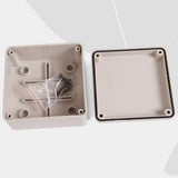 Maxbell Waterproof Dustproof IP66 ABS Plastic Junction Box Universal Electric Project Enclosure Pale Gray 3.9 x 3.9 x 2 inch(100 x 100 x 50 mm) - Aladdin Shoppers