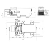 Maxbell Micro Diaphragm Pump Fresh Water Pump Food Grade 12V DC 70W Self Priming Sprayer Pump for Edible Fluids - Aladdin Shoppers