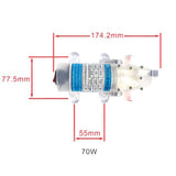 Maxbell Micro Diaphragm Pump Fresh Water Pump Food Grade 12V DC 70W Self Priming Sprayer Pump for Edible Fluids - Aladdin Shoppers