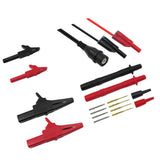 Digital Multimeter Test Lead Kits Flexible Safety Professional Kit Probe Alligator Clip Replaceable Tips Test Hooks Electrical Test Accessories - Aladdin Shoppers