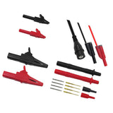 Digital Multimeter Test Lead Kits Flexible Safety Professional Kit Probe Alligator Clip Replaceable Tips Test Hooks Electrical Test Accessories - Aladdin Shoppers
