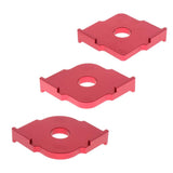 Maxbell Set of 3 Corner Router Templates Wood Letter Ruler Carpenter Handheld Tools