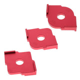 Maxbell Set of 3 Corner Router Templates Wood Letter Ruler Carpenter Handheld Tools